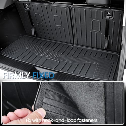Image of Cargo Mat for Honda Pilot 2026 2025 2024 2023, All Weather TPE Trunk Mat with Backrest Mat Left Storage Tray Mat Car Accessories for Pilot (Cargo Mat with Backrest Mats)