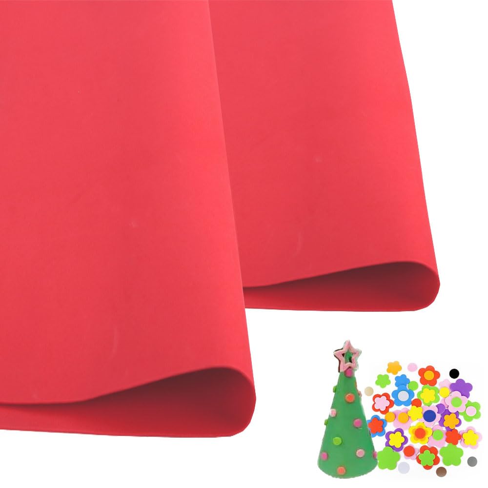 10 Feuilles De Papier Mousse EVA De Couleur Unie Pour Travaux Manuels, Planches De Mousse Pour