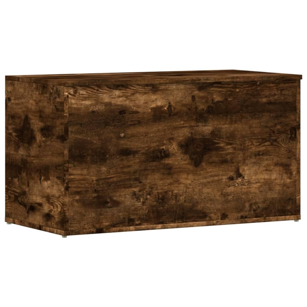 vidaXL Storage Chest Home Living Room Storage Trunk Container Organiser Box Coffee Couch Table Furniture Smoked Oak Engineered Wood