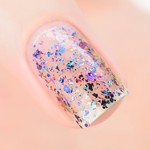 Image of ILNP Mayfield - Purple, Pink, Green, Gold, Blue Ultra Chrome Flakie Nail Polish