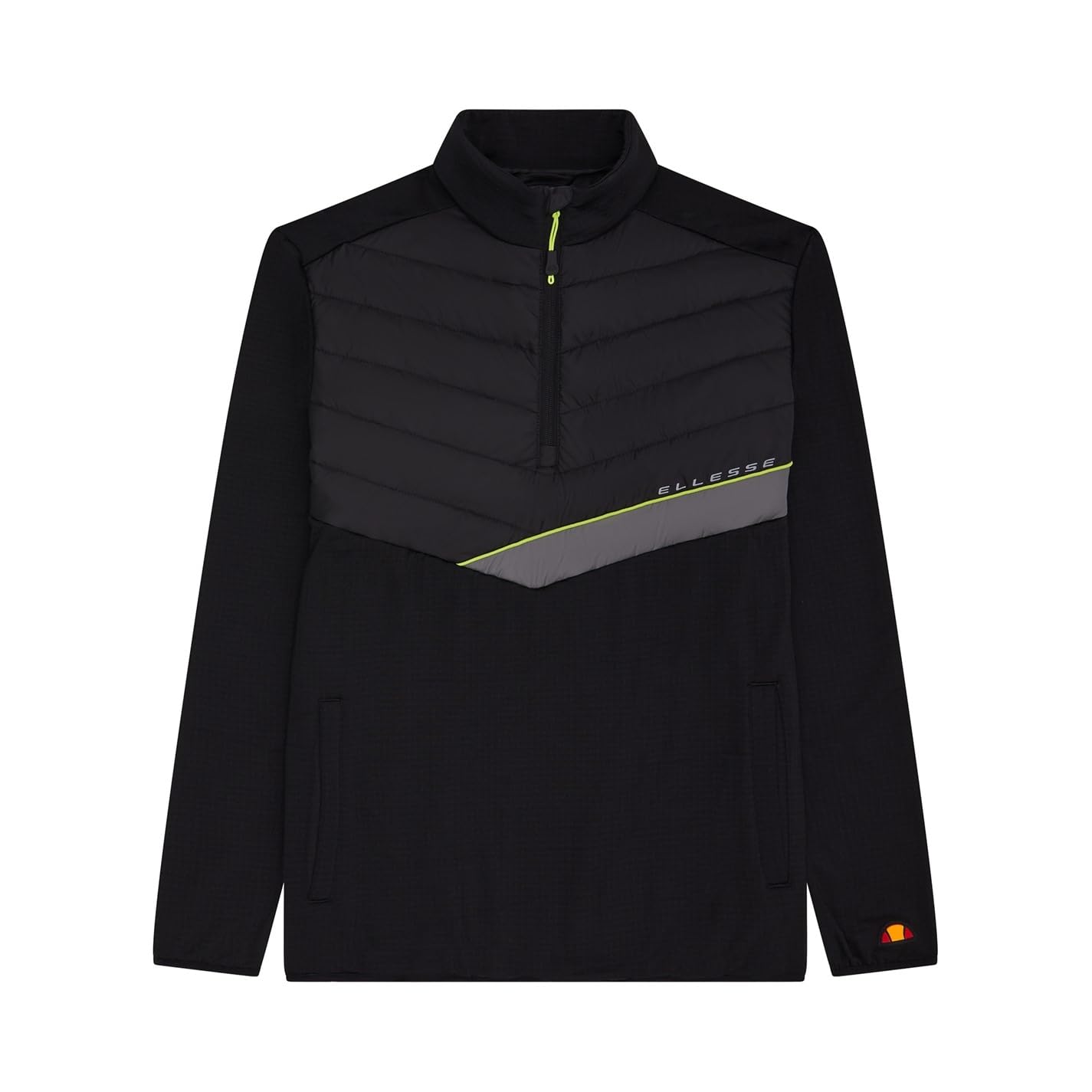 Ellesse Men's Black Guez Half Zip - Size 40