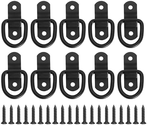 24 Pack D Rings Tie Down Anchors Hooks,1/4" Trailer Anchor Lashing - View #12