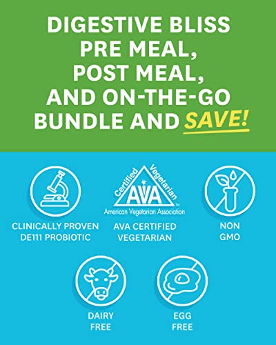 Zenwise Health Digestive Bliss Capsule Bundle - Digestive Enzymes, No Bloat, And Travel Size Tin #TOP4