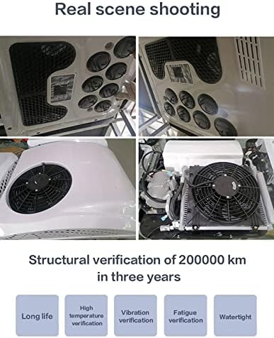 Rv Rooftop Dc Unit Roof Mounted Dc Air Conditioner - 12V/24V Electric Motorhome Ac for Heating and Cooling, Ideal for Trucks and Rvs, Energy Efficient and Compact Design,A-12V