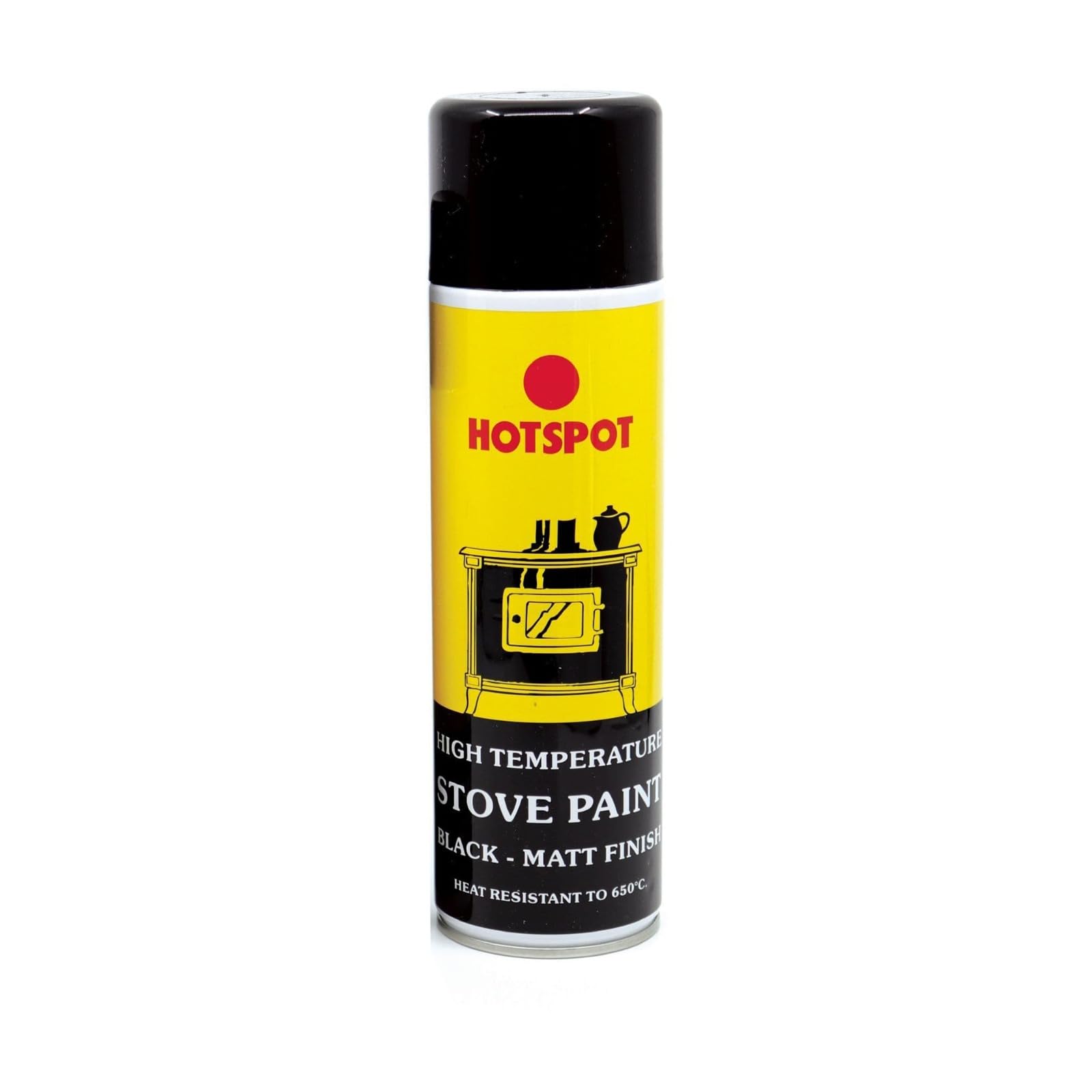 Hochste 250Ml Hotspot Stove Paint, Durable, Long-Lasting Protection, Fast-Drying And Easy-To-Apply, Scratch-Resistant, Rust-Preventive, Stoves, Fireplaces, Wood Burners, Heat-Resistant, (250Ml)