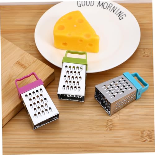 Mini set de ralladores de mano acero inoxidable 3 piezas miniatura 6