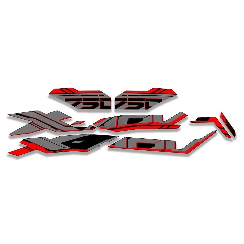 Motorcycle Fairing Sticker Decal Kit Glossy Silver for XADV750 for X ADV 750 for XADV 2025(Color6)