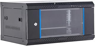 Wall Mount Network Cabinet Network Server Rack Cabinet, Data Rack Server Cabinet Enclosure with Lock, 90kg /200 lbs Max Lo...