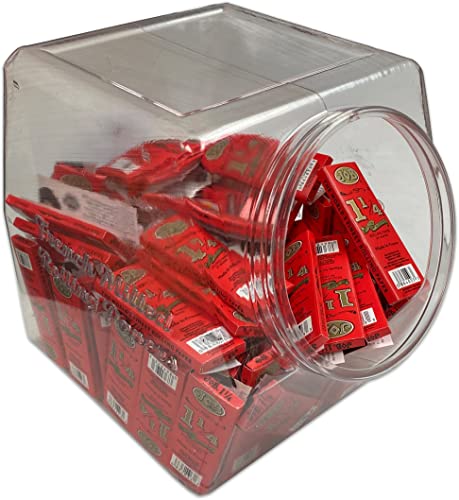 Job Orange Slow Burning Cigarette Rolling Papers | 100Pc Bulk Bowl | Includes Job Rolling Papers And American Rolling Club Scoop Card (Orange - 1 1/4) #TOP1