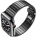 Laxarmer Stainless Steel Band Compatible with Apple Watch,iWatch Ultra 49mm 45mm 44mm 42mm, SE2 SE Series 8/7/6/5/4/3/2/1,Metal Strap Bracelet Correas. para Smart Watch Wirstbands,for Men-Black