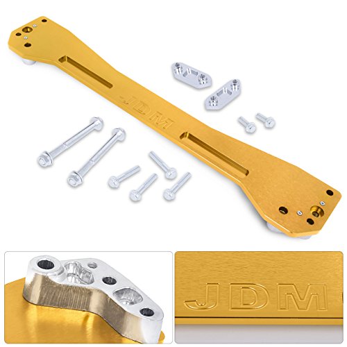 AJP Distributors JDM Performance Racing Rear Lower Chassis Suspension Aluminum Subframe Brace Support Tie Bar Arm Gold Compatible/Replacement For Honda Civic 1996 1997 1998 1999 2000 96 97 98 99 00