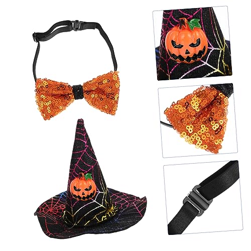 Disfraz Halloween para Mascotas con Sombrero y Corbata miniatura 3