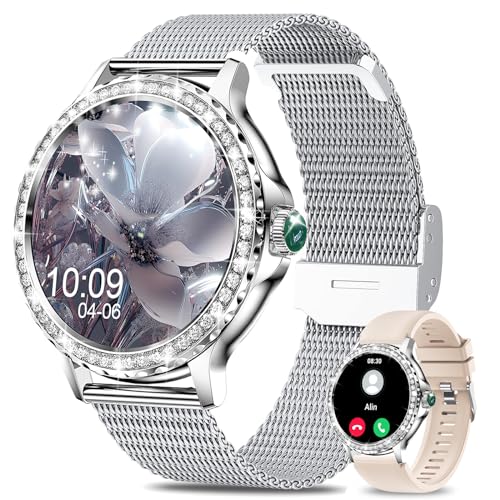Image of Smart Watches for Women, 1.3 inchHD Fitness Tracker with Blood Pressure /Heart Rate Monitor, Bluetooth 5.2 Make Calls Smart Watch for Android /iOS Phones, IP68 Waterproof Fitness Watch for Women