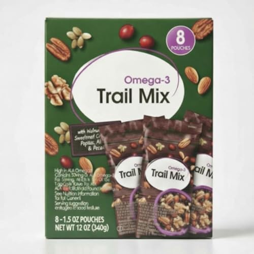 Omega 3 Heart Healthy Gluten Free Trail Mix: Dried Cranberries,