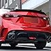 Compatible with Mazda 3 Axela Sedan 4 Door 2014-2017, Trunk Top Spoiler Lip Tail Wing Car Styling Body Kit Accessories Black,Glossy Black