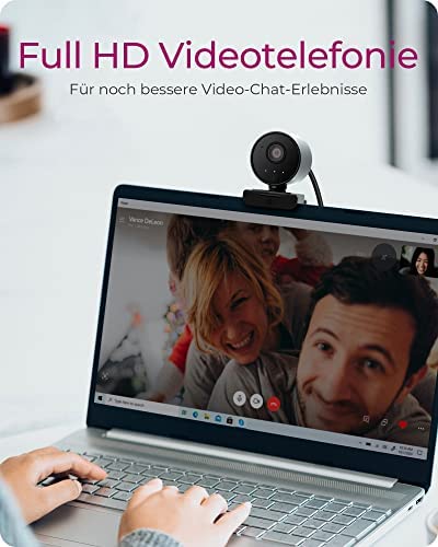 Webcam Full-HD grand angle 350° ICY BOX avec double micro et télécommande - 3