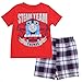 Thomas the Train Toddler Little Boys "Steam Team" 2-Piece, T-Shirt and Plaid Shorts (3T, Red)