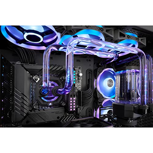 Corsair Hydro X Series iCUE XH305i RGB PRO Custom Cooling Kit (Hardline CPU Cooling Loop, CPU Water Block, D5 Pump/Reservoir Combo, Radiator, 3X... - Image 4