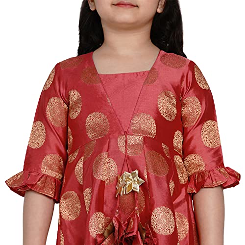 Image of Bitiya By Bhama Girl's Silk Regular Kurta Sets