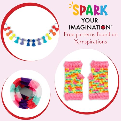 Image of Red Heart Super Saver Yarn Super Craft Kit Brights,with 50 Countg /1.7 oz. 4 Medium Worsted Yarn for Knitting & Crocheting,12 Colors,Perfect for Chunky Sweaters,Blankets,Amigurumi,50 Count (Pack of 10)