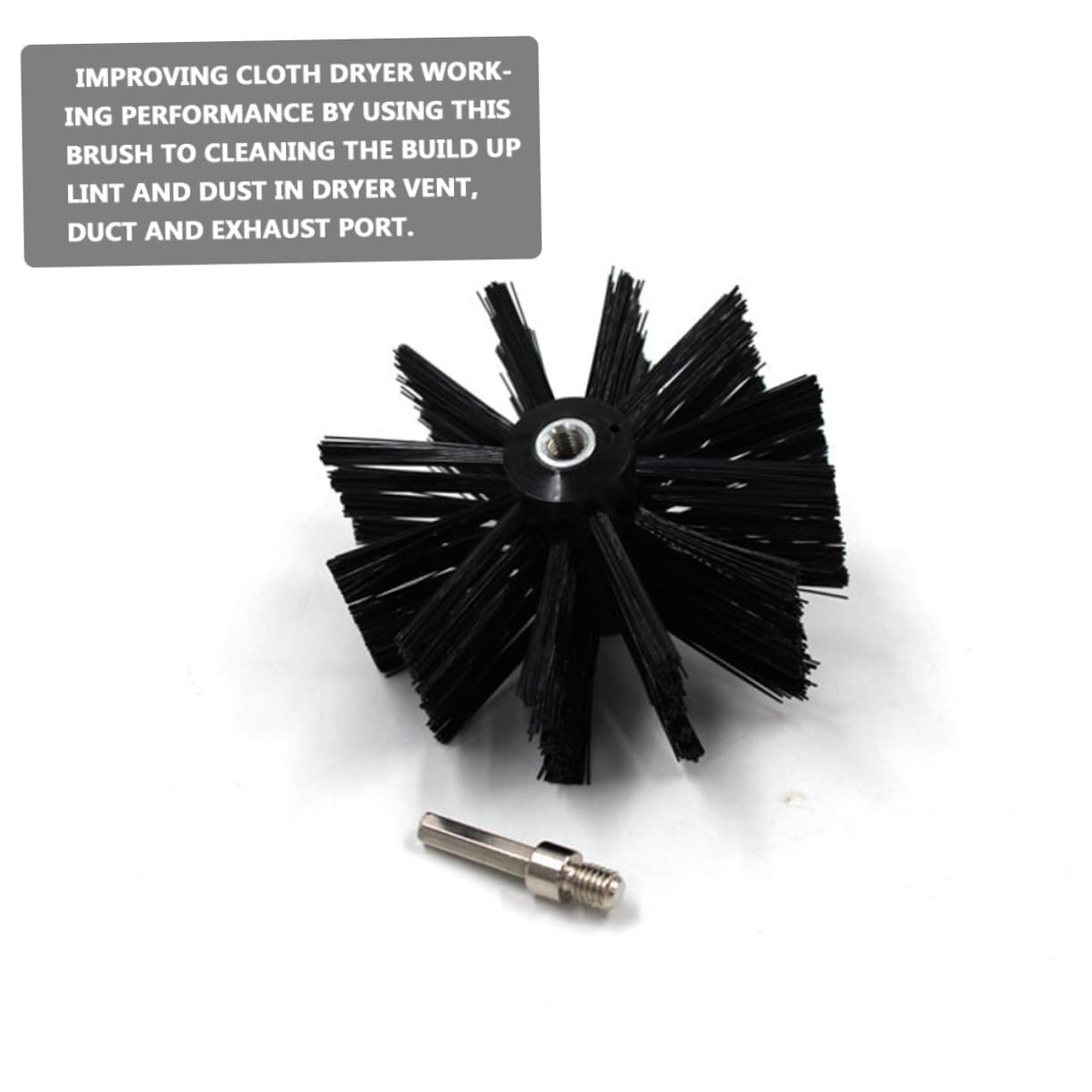 KOMBIUDA Scovolino Canne Fumarie in Nylon Manico e Aste Flessibili in Ferro per Pulizia Condotti e Rimozione Lanugine Set 9 Pezzi Nero per Ventilazione e Cappa