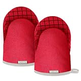 Mini Oven Mitts, Kitchen Mitts Cooking Kitchen Mitts, 500 Degree Heat Resistant Baking Gloves for Co