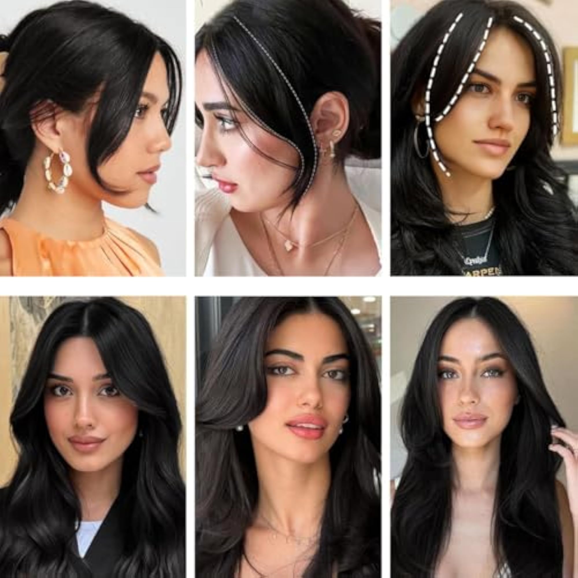 Front Hair Extensions Bangs for Women