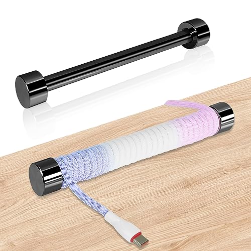 UCINNOVATE Custom Coiled Cable Winder, Rod Metal Bar Management with Multifunctional