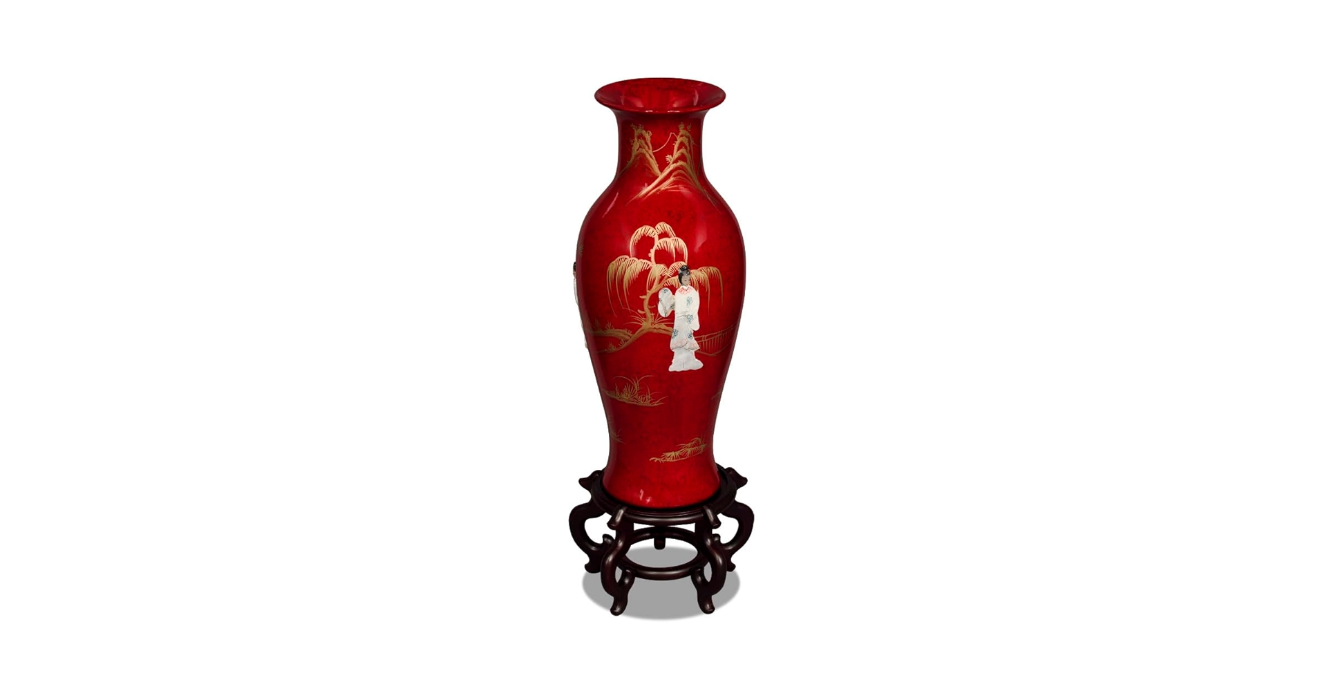 Amazon.com: China Furniture Online 24 Inch Red Lacquer