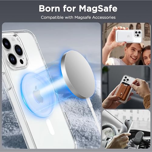 Image of CACOE Magnetic Case for iPhone 15 Pro 6.1 inch, Clear