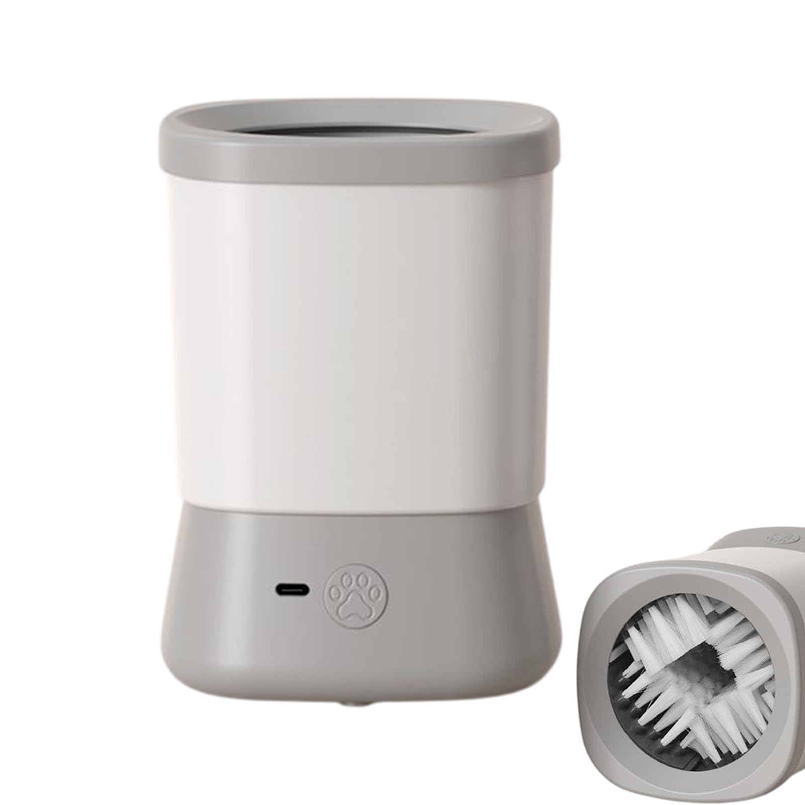 Nettoyeur de pattes de chien – Tasse de nettoyage de pattes de chien avec design anti-éclaboussures, brosse portable à 2 vitesses | Outil de nettoyage rapide pour les voyages, le camping, la randonnée