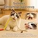 KDULPG Natürliches Katzenminze-Kauspielzeug – 3er-Pack | Mit nachfüllbarem Catnip-Beutel | Interaktives Katzenspielzeug zur Selbstbeschäftigung für Wohnungskatzen & Kätzchen | Stressabbau, (Rot)