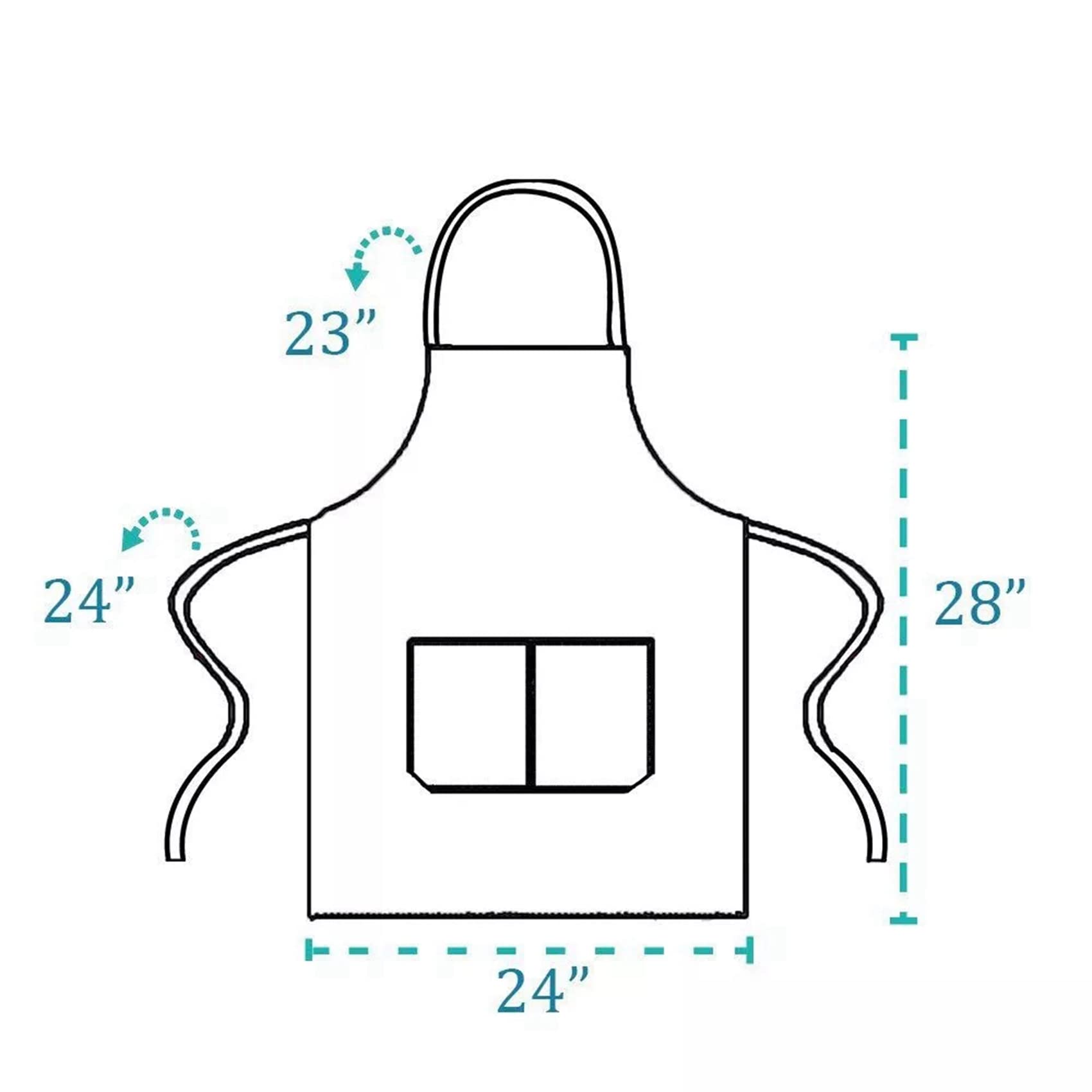 Paquete de 20 Delantales con Pechera - Delantal Negro Unisex Una Granel con 2 Bolsillos Espaciosos, Lavable Una Máquina para la Elaboración de Dibujos de Barbacoa En la Cocina
