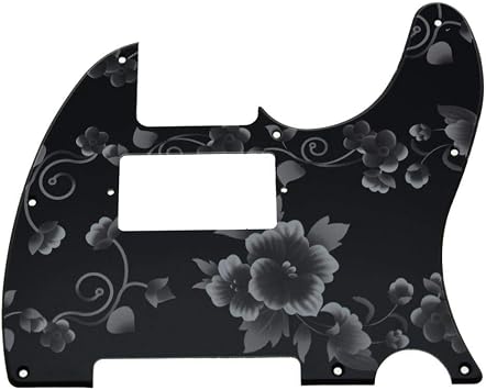 Dopro 8 Hole Tele Guitar 3D Printed plastic Humbucker Pick Guard for modern standard USA/Mexican FD Telecaster Flower Pattern