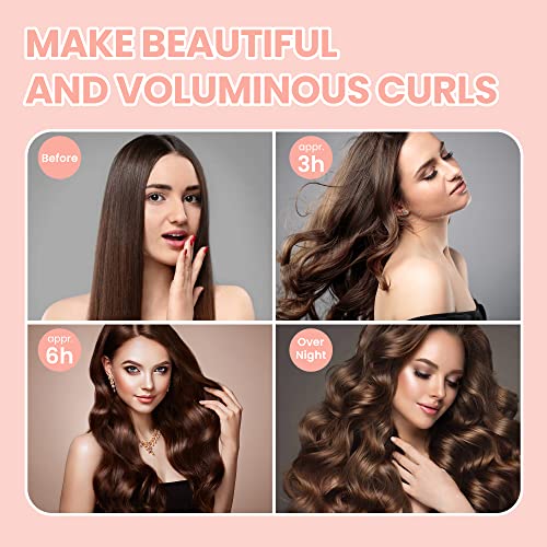 Penntr Satin Heatless Hair Curler Set-Smooth Wavy Styling Overnight Curling Rod Headband, No Heat Hair Rollers For Long Hair To Sleep In, Hair Accessories For Women With Scrunchies And Hair Clips #TOP3