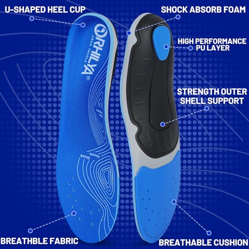 Plantillas ortopédicas para fascitis plantar, talla 13 US miniatura 2