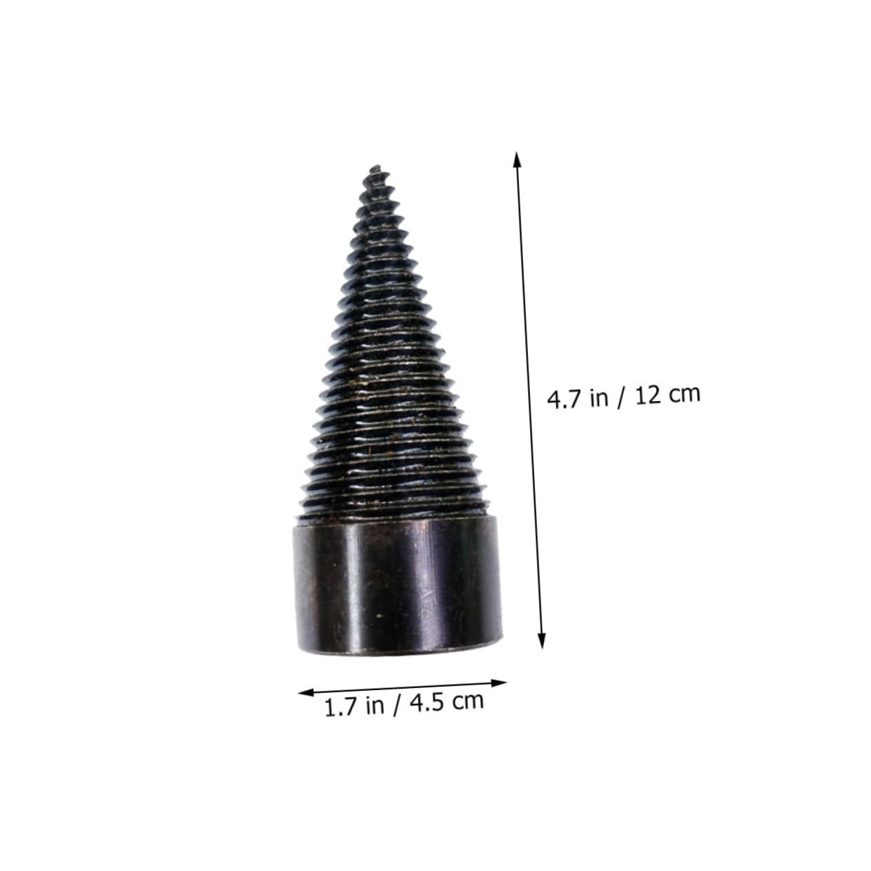 BESPORTBLE 3 Pz punta da trapano per spaccalegna Fenditrice tronchi elettrica spaccalegna elettrica spaccalegna per legna da ardere punte da trapano industriali spaccalegna in legno Black