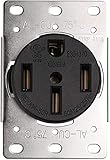 Stanz (TM) 50 Amp Range Receptacle Outlet for Dryer/Stove/Oven/Range, Generator, RV, Electric Vehicl