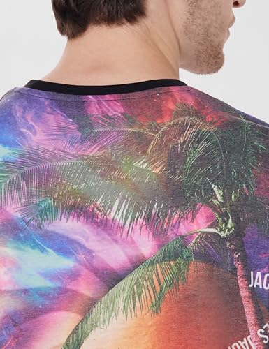 Image of JACK & JONES Men's Cotton Graphic Classic Fit T-Shirt