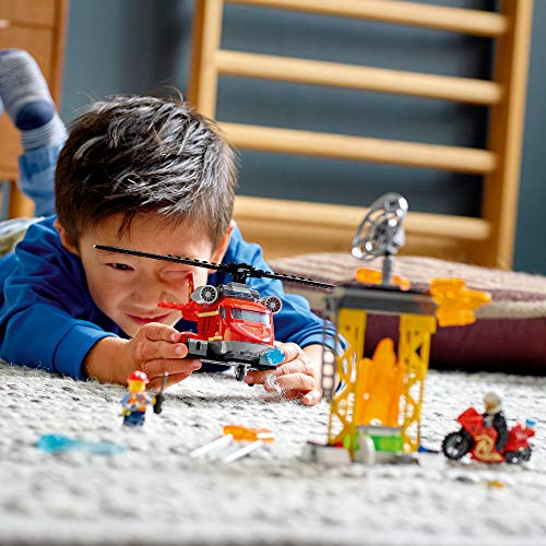 LEGO City Fire Rescue Helicopter 60281 Building Kit; Firefighter Toy and Fun Playset for Kids, New 2021 (212 Pieces) – Bild 4