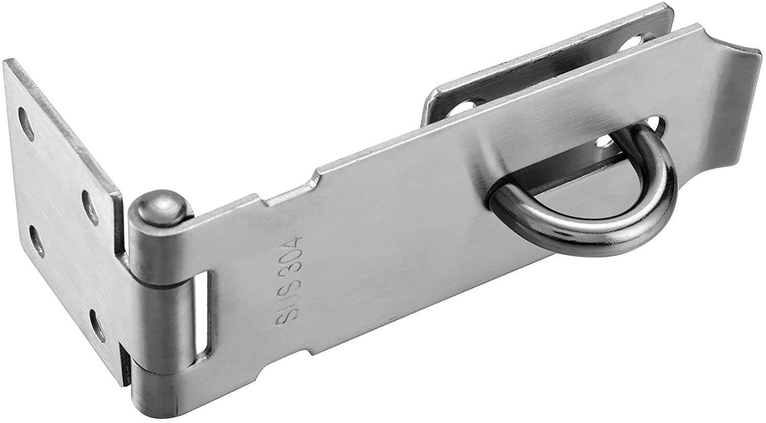 MXDZSW - Cerrojo de seguridad de acero inoxidable 304 de 3 pulgadas, cierre de seguridad para puerta, cierre de seguridad de 2 mm de grosor, acabado cepillado con tornillos