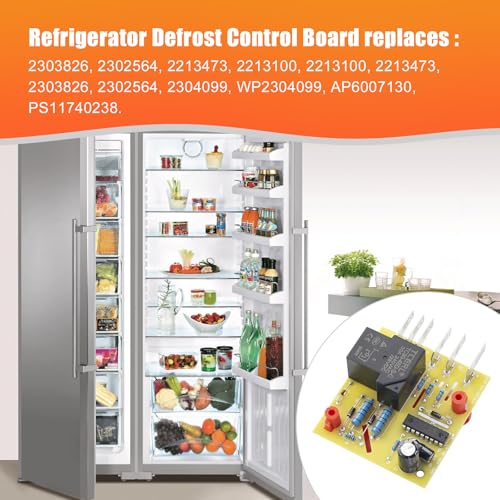 2304099 Refrigerator Adaptive Defrost Control Board WP2304099 for Whirlpool Kenmore Amana Maytag KitchenAid Roper Estate Refrigerator Replace for 1174817 2213100 2213473 2302564 2303826 ADC4099 by IHOUMEX - Used condition - Image 5