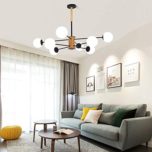 Lustres de luxe E27 Nordic Molecule en blanc laiteux pour intérieur raffiné - 5