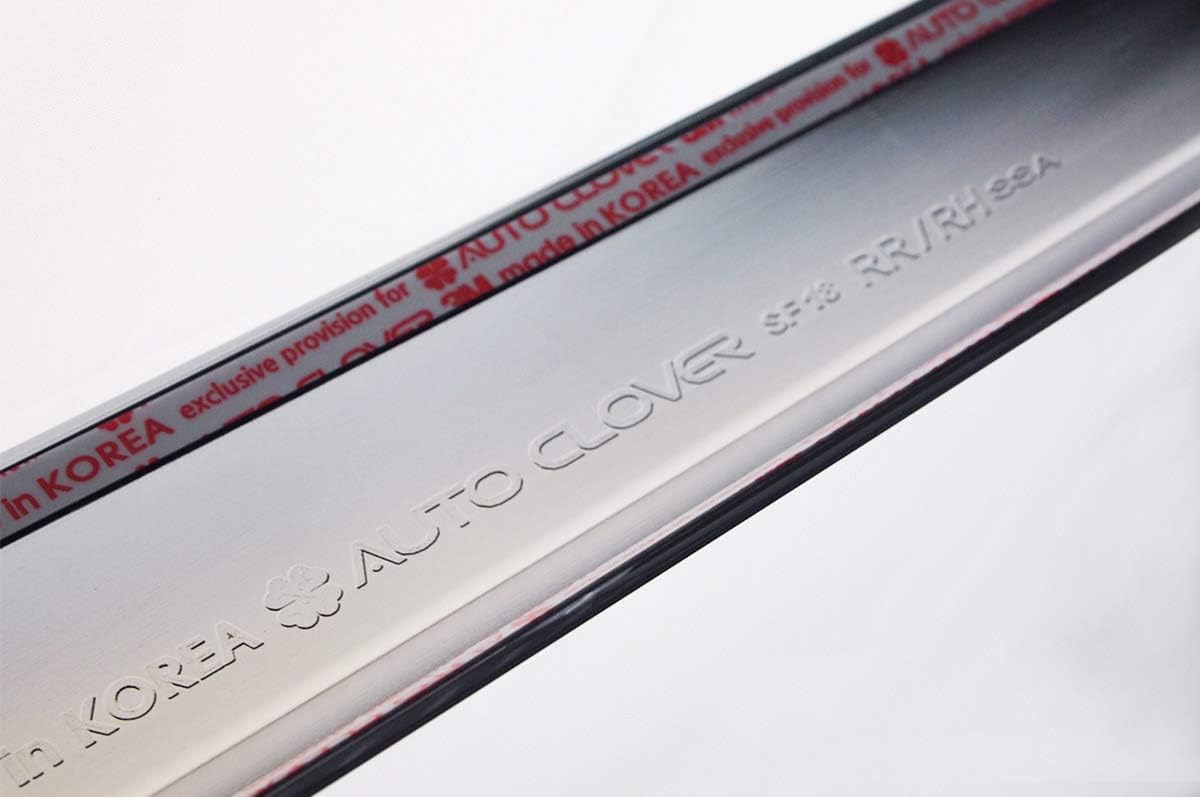 AUTOCLOVER Chrome Side Door Body Side Under Line Molding 8p for 2020 Hyundai Santa Fe