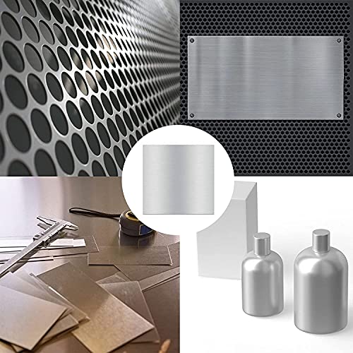 Image of 2Pack 6061 T651 Aluminum Sheet Metal 12 x 12 x 1 /16(0.06 inch) Inch Flat Plain Aluminum Plate Covered with Protective Film, Rectangle Aluminum Metal Plate for Crafting, DIY, Industrial, 1.5mm Thick