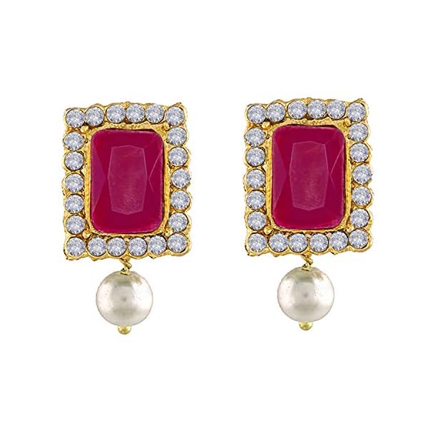 Peora Traditional Crystal Faux Pearl Jewelry Gift Set for Women - Image 6