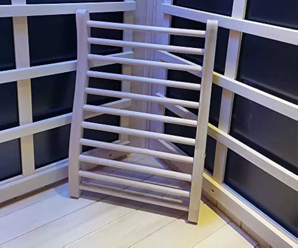 S-Shaped Hemlock Sauna Backrest — Single Pack