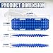 BUNKER INDUST Off Road Traction Boards, Pair Recovery Tracks Traction Mat for Vehicle Truck Jeep SUV, Mud, Snow, Sand Ramp-Blue Emergency Tire Traction Pads (Gen 10th)