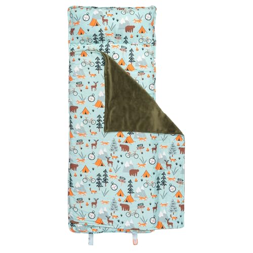 Image of Stephen Joseph, Toddler All Over Print Nap Mat with Soft Blanket and Removable Pillow for Boys & Girls, Kids Sleeping Bag for Elementary, Daycare, Preschool with Carry Handle, Camo