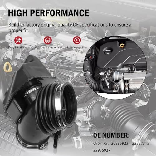 Image of 696-175 Air Intake Hose Impala XTS 20885923 3.6L V6 | Stable Airflow; Premium Rubber; Leak Resistant; OE Fit; Easy Install